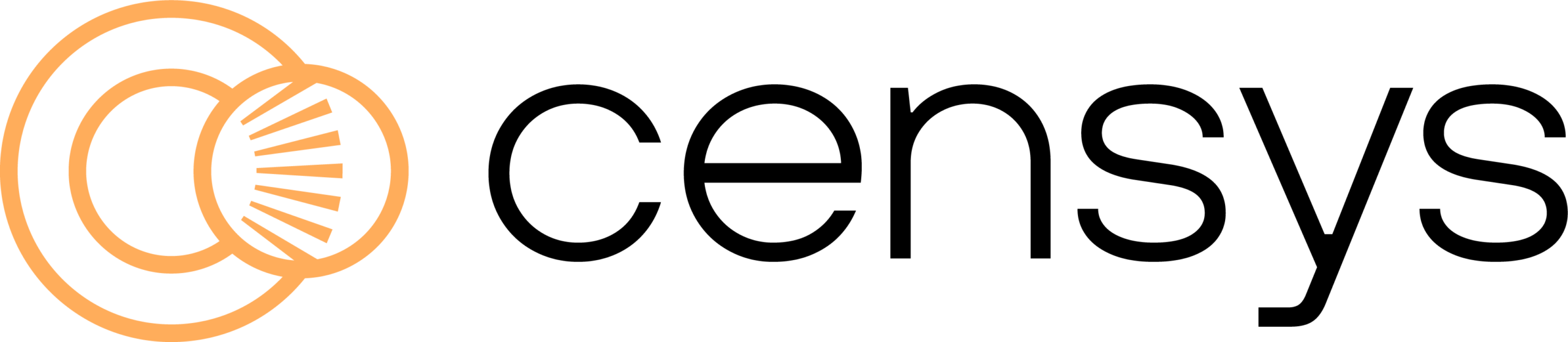 Censys - Primary logo - Orange + Black